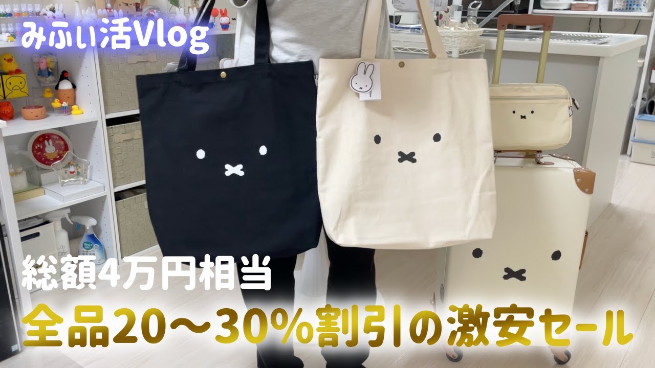 みふぃ活Vlog】総額4万円分のミッフィーグッズをとある雑貨店で購入し  