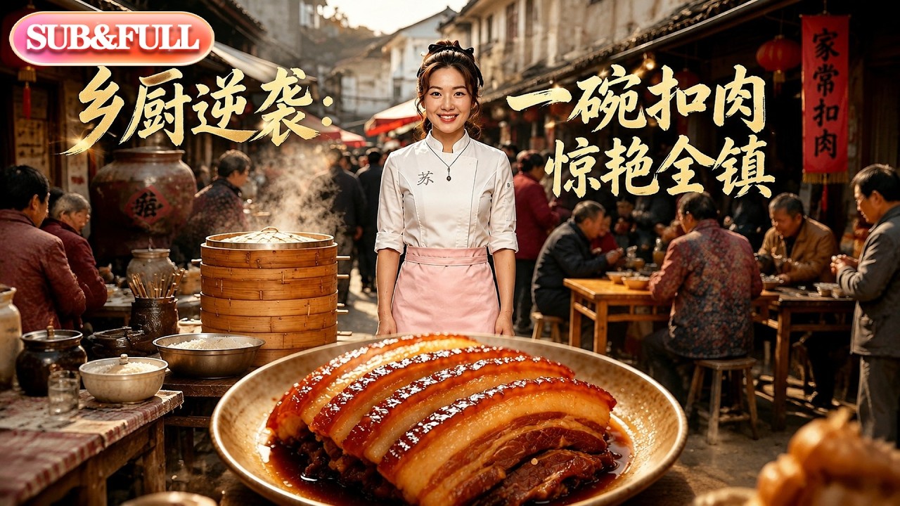【全集FULL】《鄉廚逆襲：一碗扣肉驚豔全鎮》| AI短劇 | ENG SUB#薄荷聽書 #cdrama #latest #熱門短劇 #都市 #重生 #逆襲 #現代 #甜寵
