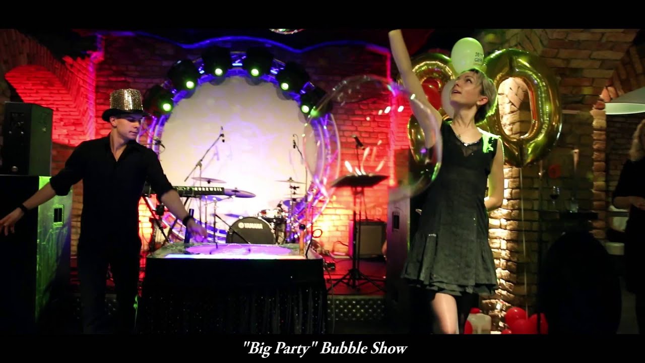 Шоу мыльных пузырей "BigParty!" / Bubble show "Bigparty" (Riga,Latvia)