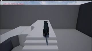 Wolf Walking Off Ledge with Root Motion enabled
