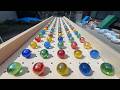 マーブルラン235 marble run 情熱のマーブルコース 坂道動画 カラフルボールたち
