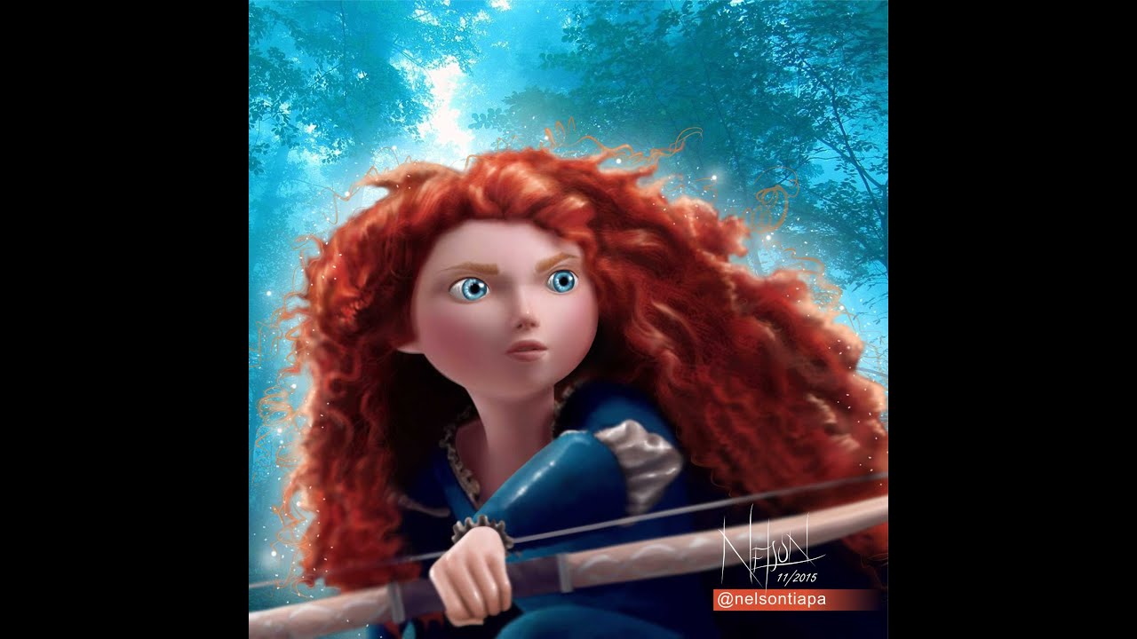 Drawing Merida (Brave Disney/Pixar) By Nelson Tiapa