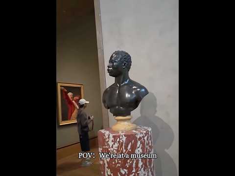 White Bust Judging White Bust at Museum