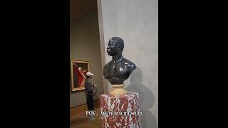 White Bust Judging White Bust at Museum