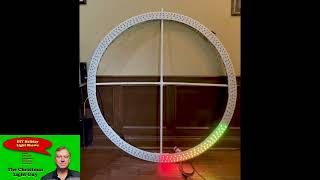 Demo of my new Circle Prop - 400 Pixels - 5 ft Diameter #rgbled #christmaslightshow