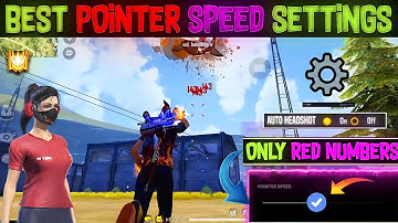 FREE FIRE BEST POINTER SPEED SEETING AUTO HEADSHOT POINTER SPEED SEETING | HOW TO USE POINTER SPEED🔥