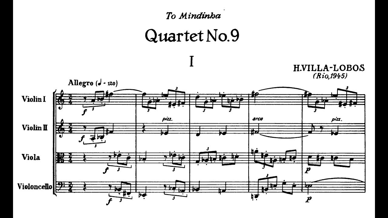 Heitor Villa-Lobos - String Quartet No. 9 (1945)