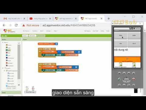 Video Tự học MIT App Inventor: làm quen với biến - youtube