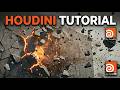 How to fracture in Houdini | Wall destruction | Houdini Fracture Constraint #creativeindiaschool