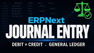 How to post a Journal Entry in ERPNext (and check the General Ledger)