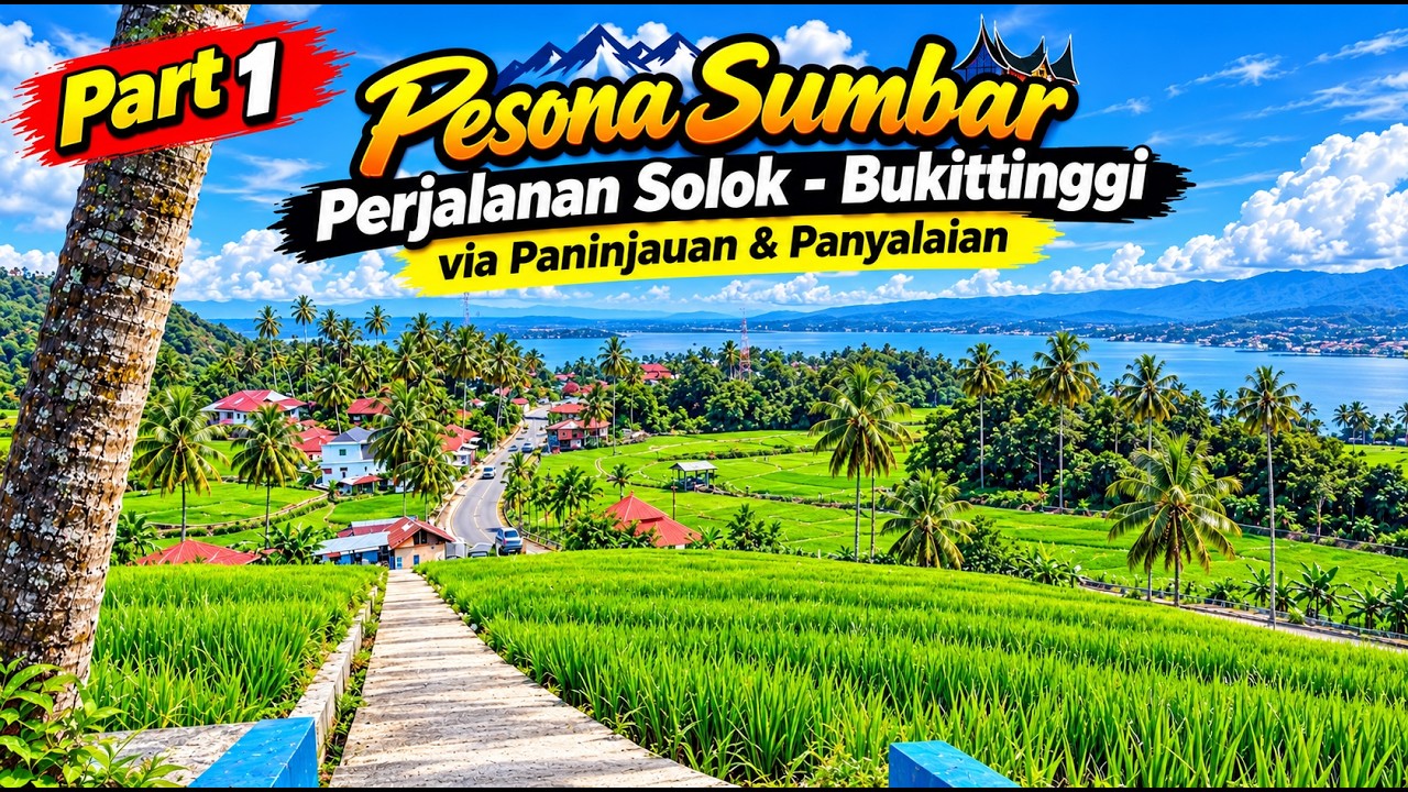 KELILING SUMBAR PERJALANAN SOLOK - BUKITTINGGI VIA PANINJAUAN, PANYALAIAN \u0026 PANDAI SIKEK TANAH DATAR