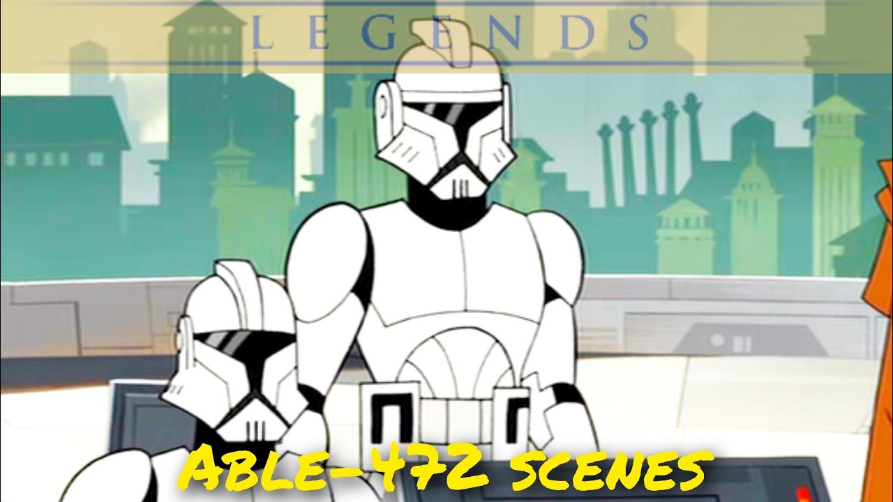 All clone trooper Able-472 scenes - Clone Wars 