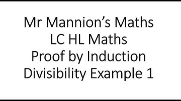 Proof by Induction Divisibility Example 1