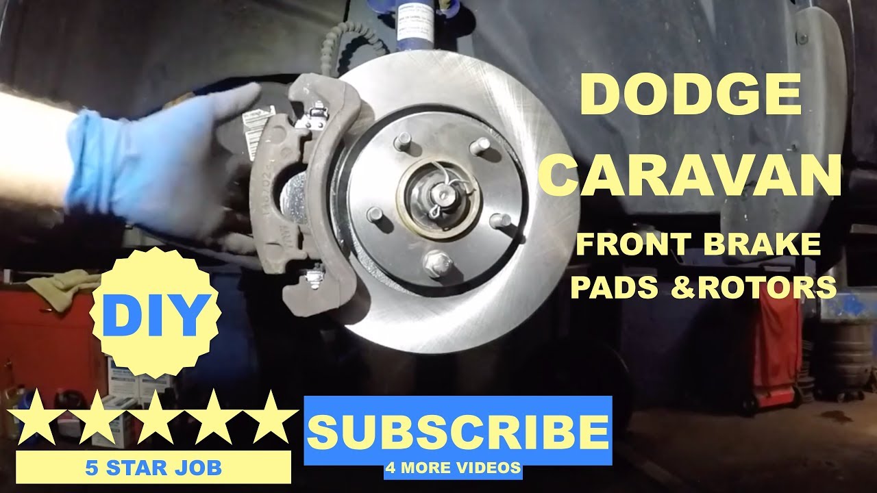 How to replace brake pads and rotors on Dodge Caravan - YouTube