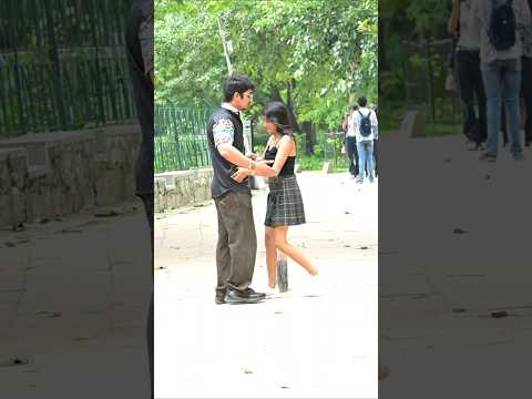 Funny Hug Prank On Girl 