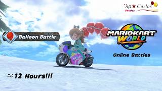 12 hours of Mario Kart World Balloon Battle Online as Rosalina (Very relaxing)