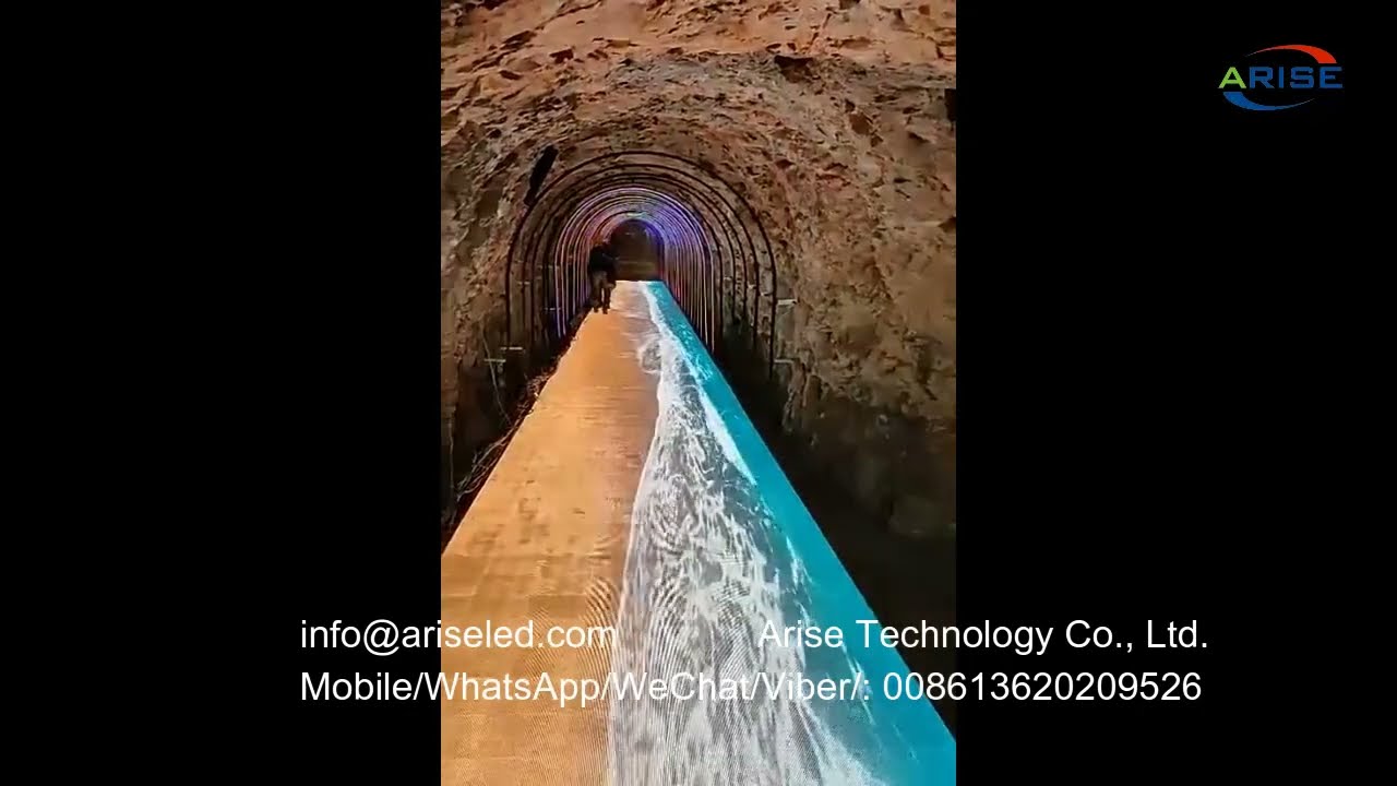 Interactive induction LED floor tile display flexible module LED tunnel display Interactive Led Floo