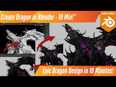 Create a Realistic Dragon in Blender | 10-Minute Tutorial for Beginners ...