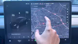 TESLA Car – How to Show or Hide Traffic and Places screenshot 1
