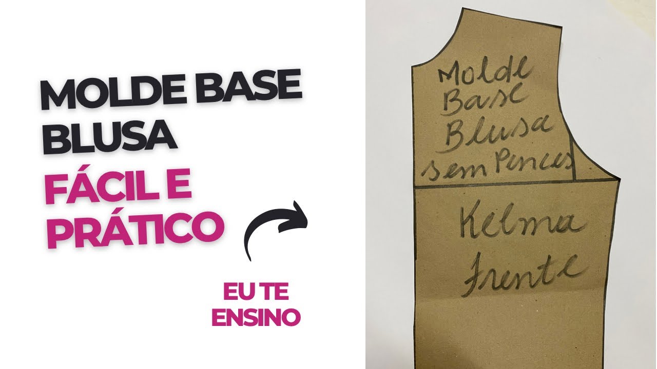 Molde base de blusa - prático e simples