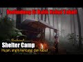 Bushcraft Shelter Indonesia - Solo Camping Hujan, Angin Kencang Disertai Kabut Tebal