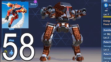 Mech Arena: Robot Showdown - Gameplay Walkthrough Part 58 - Guardian - Jungle Leopard (iOS, Android)