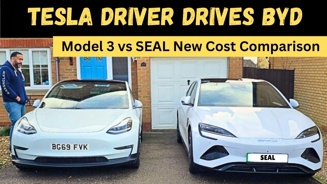 Tesla Model 3 Long Range AWD vs BYD Seal Excellence Cost comparison & BYD 1st Drive