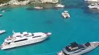 Voutoumi Beach at the Island of Antipaxos, Ionian sea, Greece