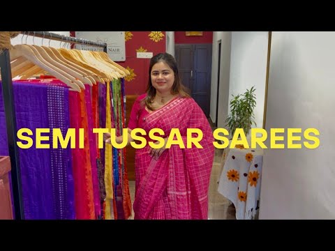 Semi-Tussar Sarees / Label Anuradha Nair