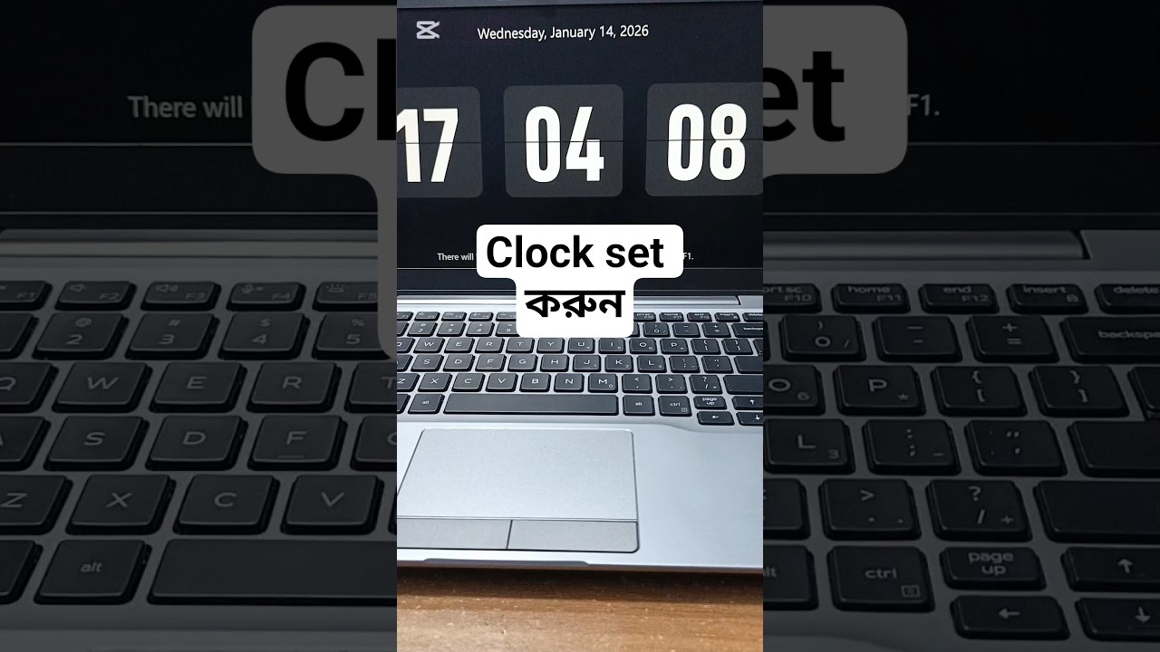 Smart clock set in laptop 