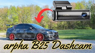 Arpha B25 Dashcam - Unboxing, Install and Review  - 2016 Subaru WRX