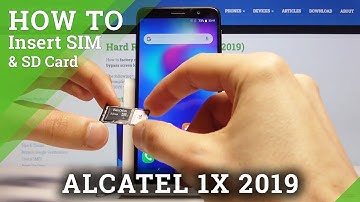How to Insert SIM & SD in ALCATEL 1X 2019 – Nano SIM & Memory Card Slot