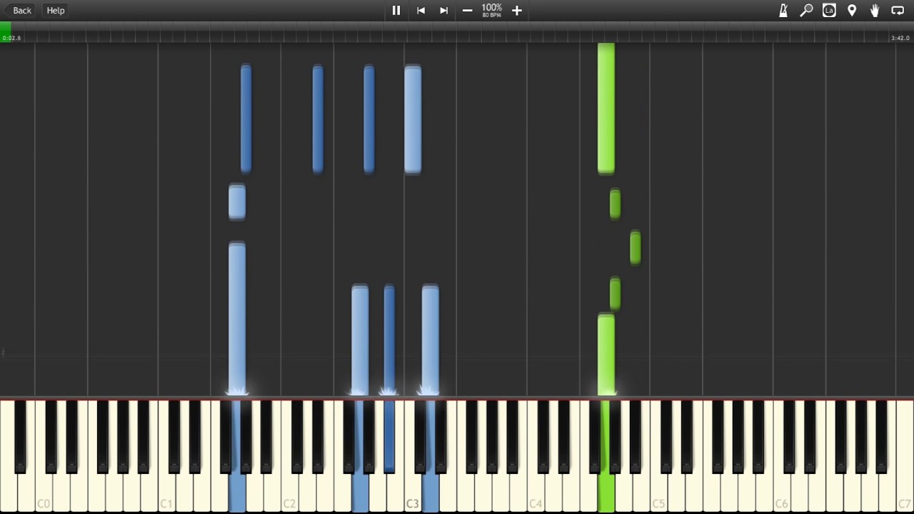Marvin gaye lets get it on piano synthesia youtube