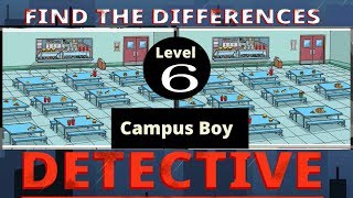 Find The Differences The Detective Campus boy Level 6