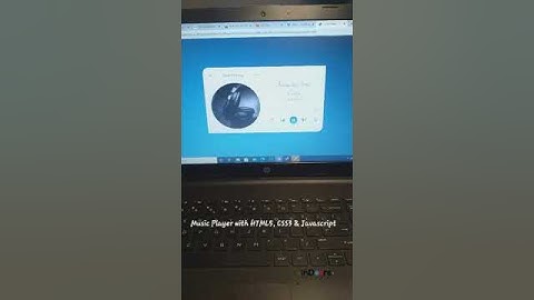 HTML5 CSS3 and Javascript | music player #short