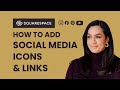 How to Add Social Media Icons and Links to a Squarespace Website | Beginner Tutorial 2026