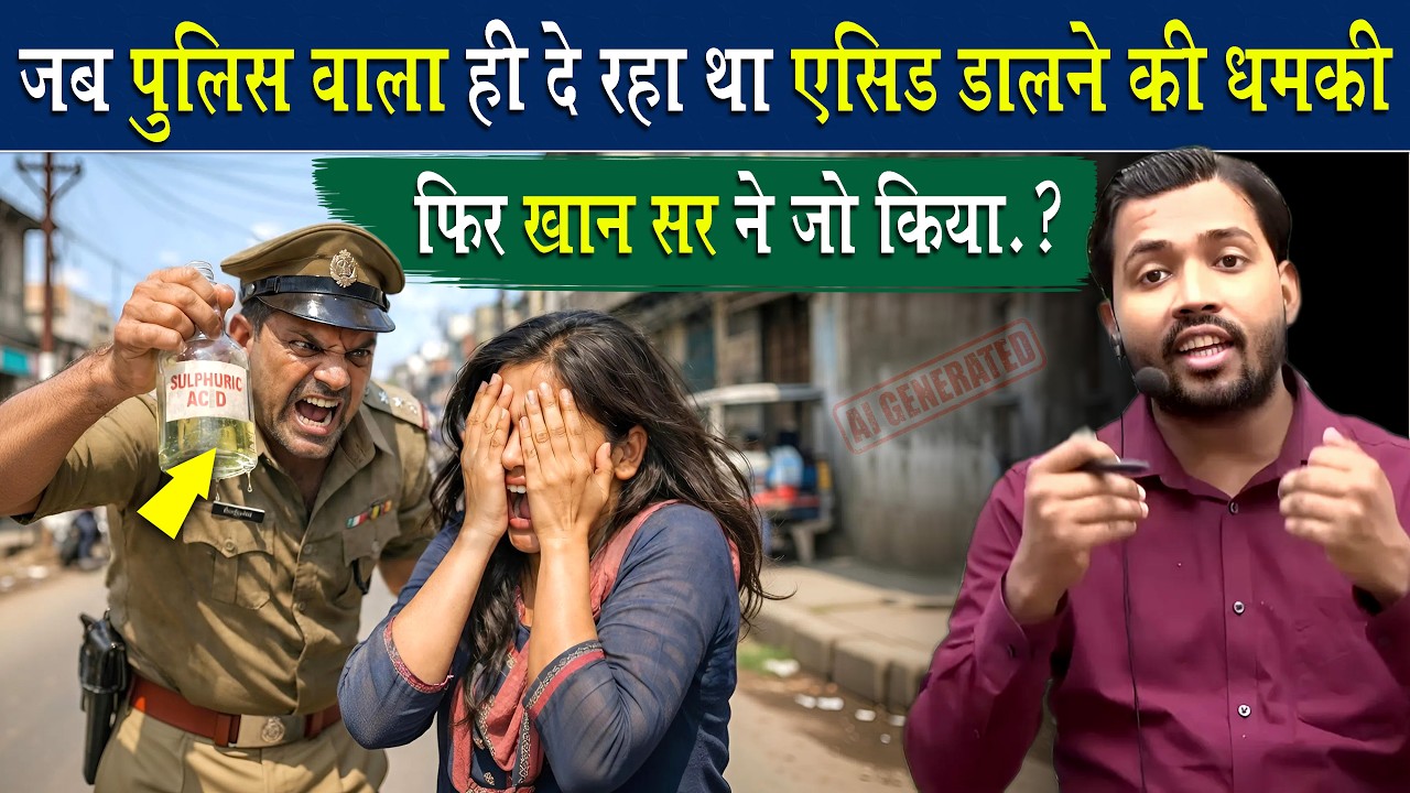 Ac*d फेंकने की धमकी दे रहे पुलिस वाले पर क्या बोले खान सर.?