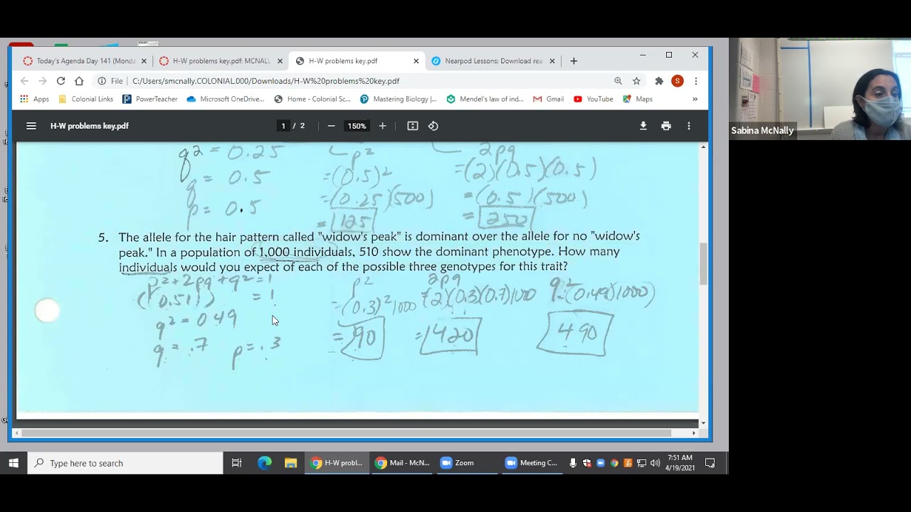 AP ch 23 H-W practice problem review and ch 23 notes - YouTube