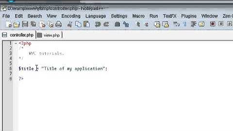 Model View Controller in PHP An introduction part 1