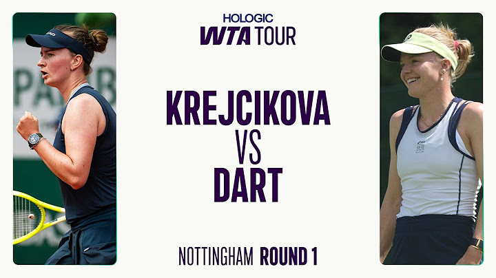 Harriet Dart vs Barbora Krejcikova | Round 1 Eastbourne 2025 | WTA Match Highlights