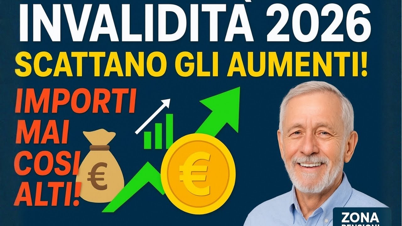 “Invalidità 2026: Scattano gli Aumenti! Importi Mai Così Alti!” - YouTube