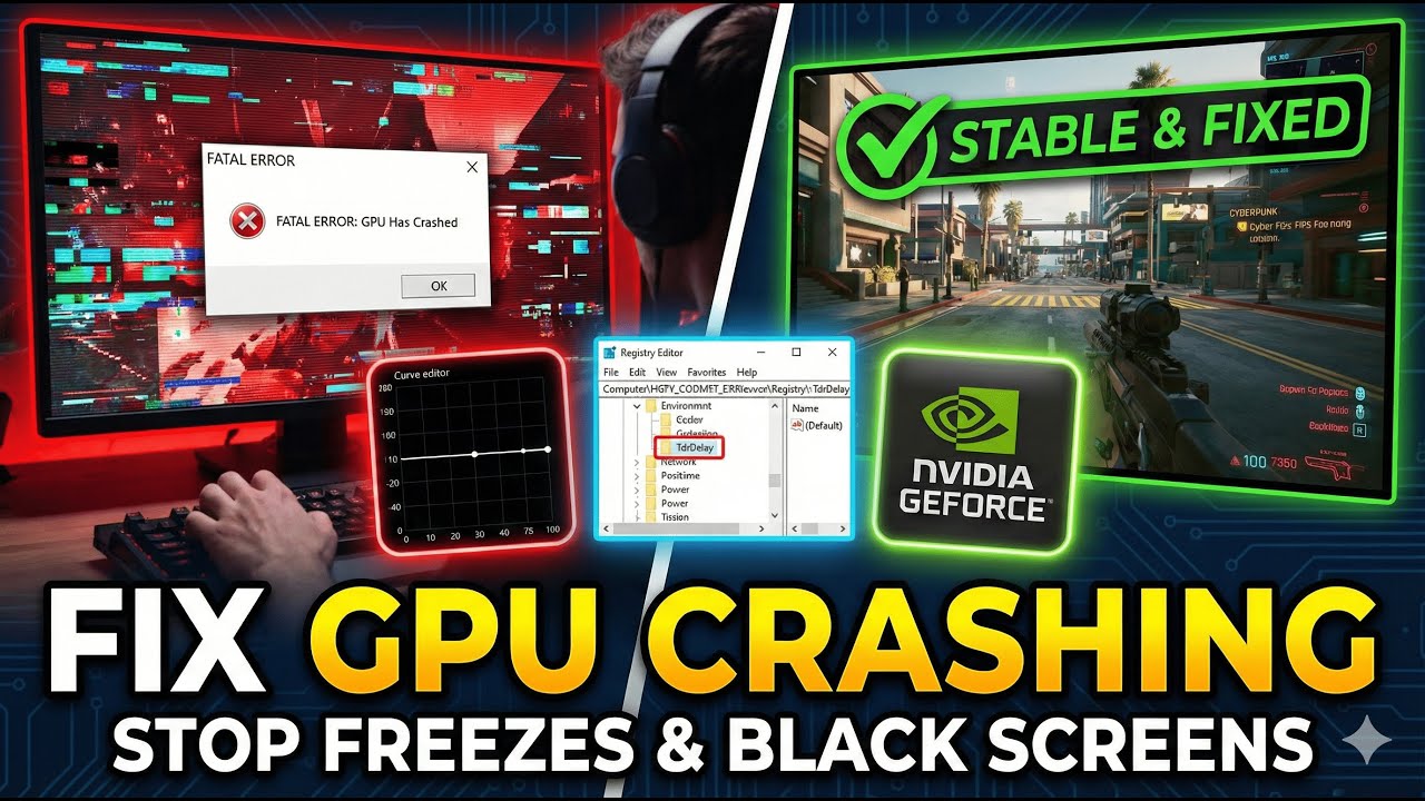 Stop Your GPU From Crashing! (Fan Curves, TdrDelay & Undervolt)