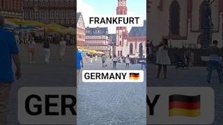 CLEAN CITY 🫡FRANKFURT GERMANY #germancity #travel #europe