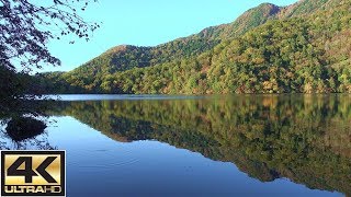 【Japan Movie 4K Ultra HD】Autumn leaves Lake Yunoko in ...