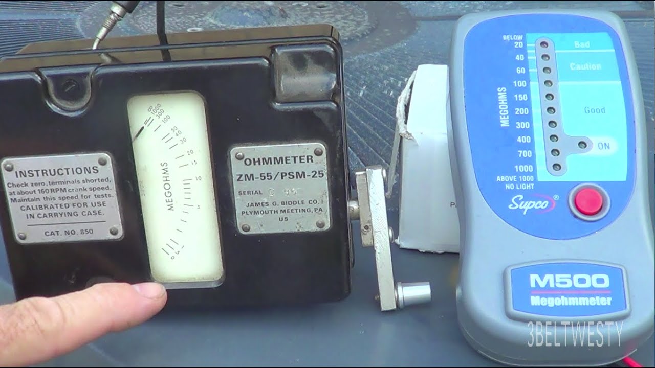Megger SUPCO M500 and BIDDLE ZM55 on TRANE HVAC YouTube