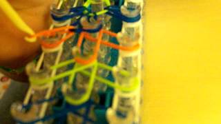 How to make the fireworks rainbow loom bracelet!