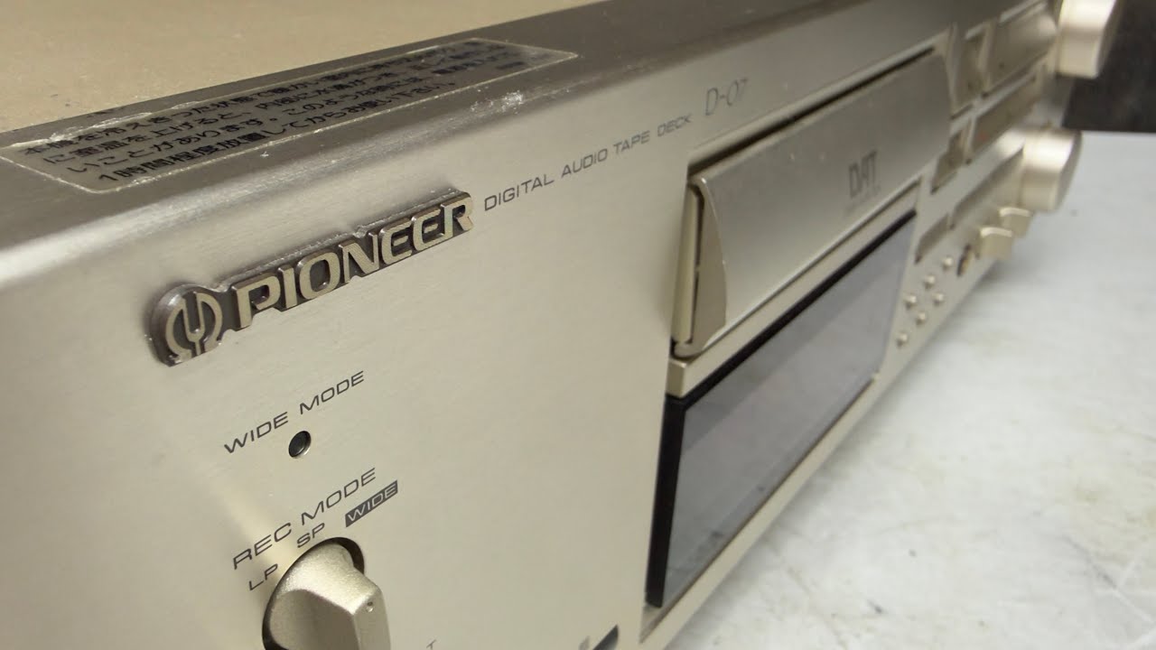 Pioneer D-07 DAT Deck - Dead on Arrival, Let's Resuscitate - YouTube