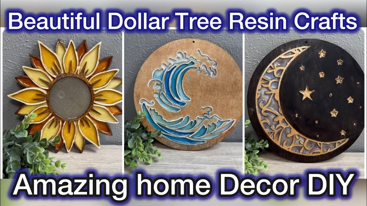 Я превратила товары из магазина Dollar Tree в прекрасные украшения из смолы 🌳