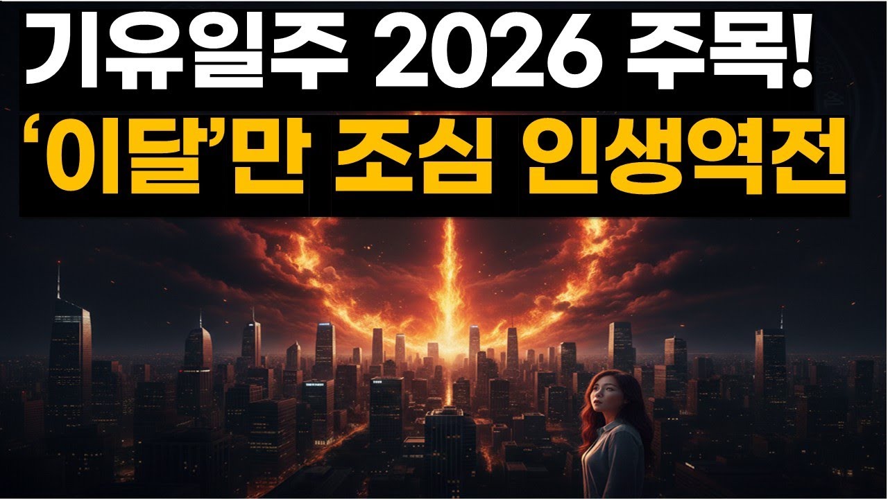 2026년 기유일주 대박운, 3가지 가산점 영역 공개
