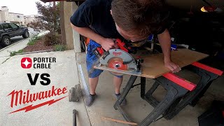 Porter Cable 18V vs Milwaukee Brushless Circular Saw